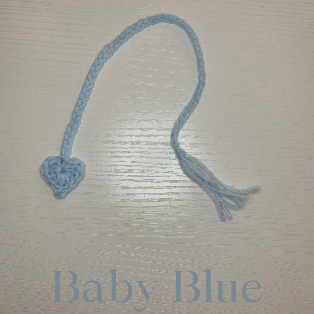 Crochet Bookmark with Heart and Tassel