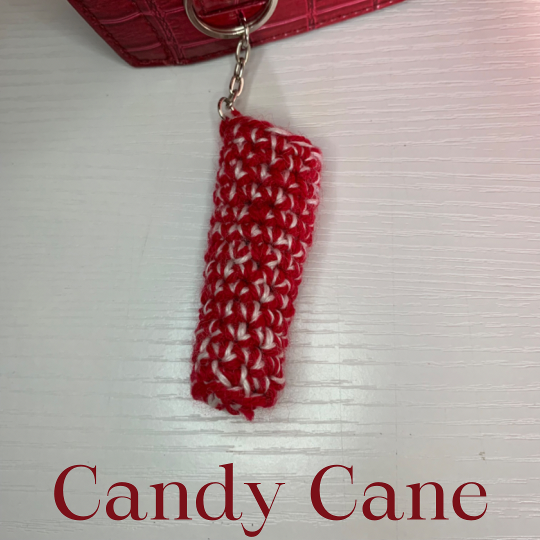 Crochet Lip Balm Holder Keychain