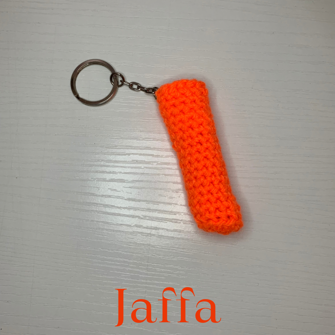 Crochet Lip Balm Holder Keychain