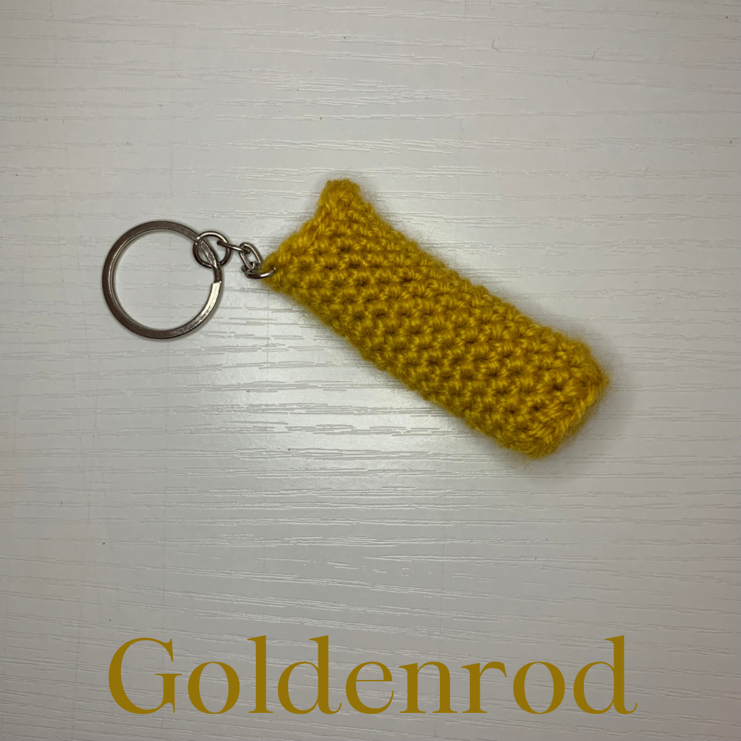 Crochet Lip Balm Holder Keychain