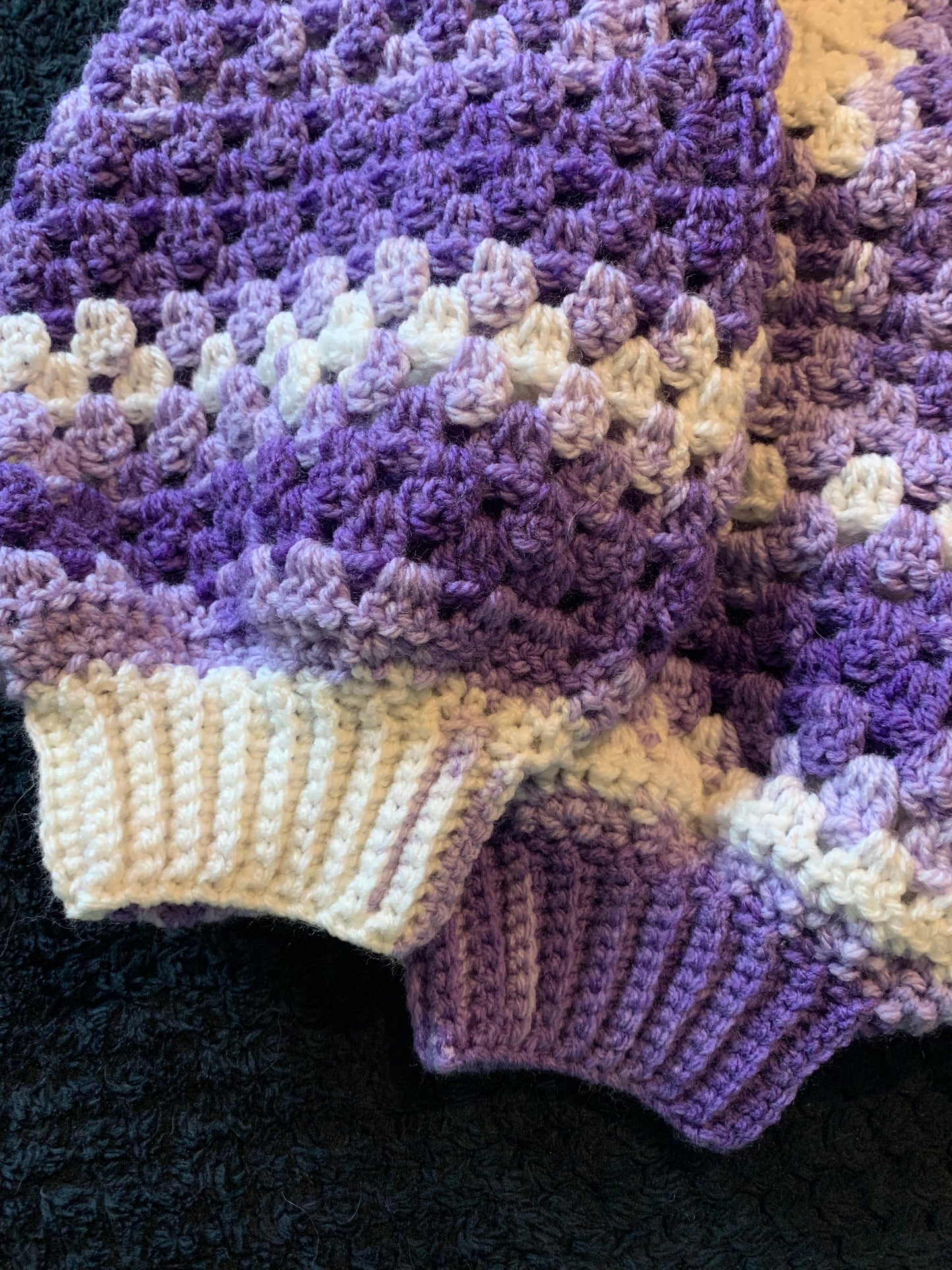 Lovely Lavender Crochet Hexagon Cardigan