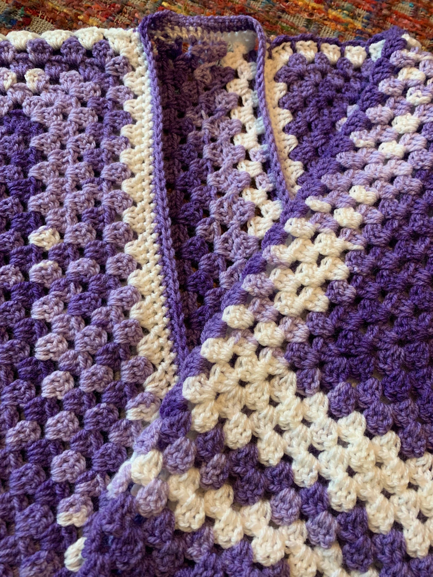 Lovely Lavender Crochet Hexagon Cardigan