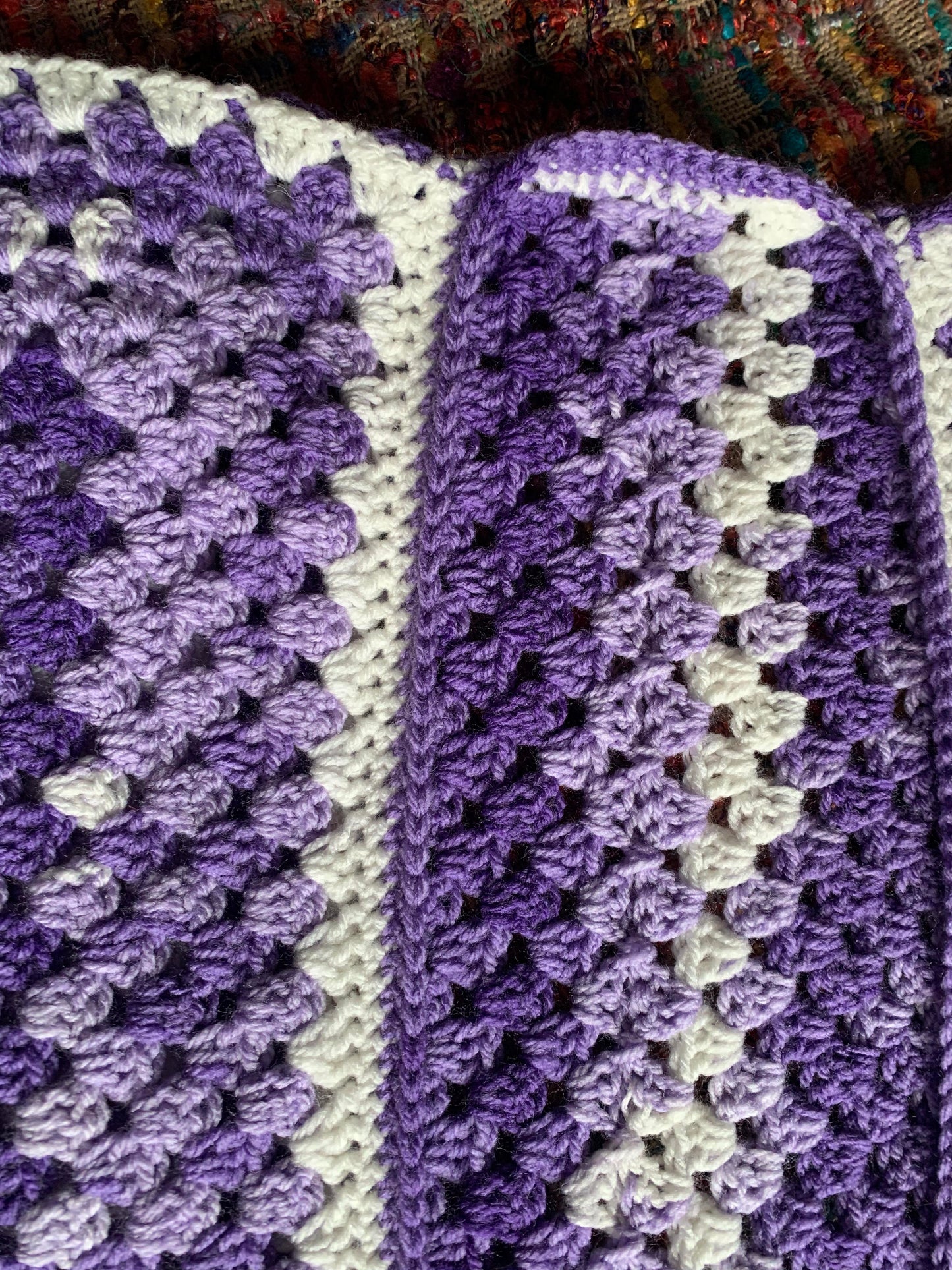 Lovely Lavender Crochet Hexagon Cardigan