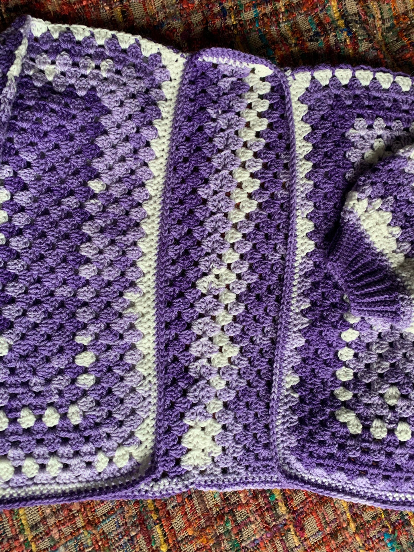 Lovely Lavender Crochet Hexagon Cardigan