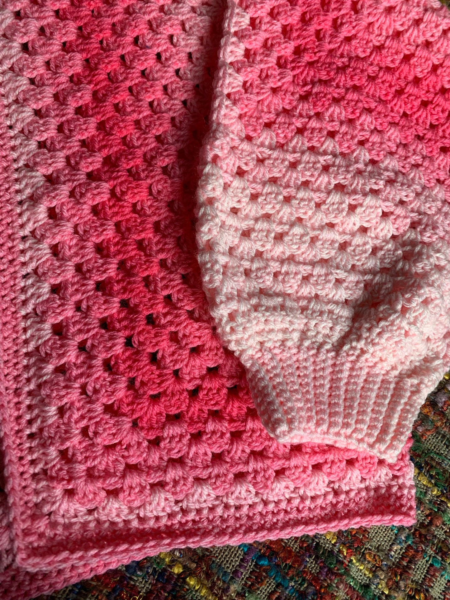 Palette of Pinks Gradient Hexagon Cardigan