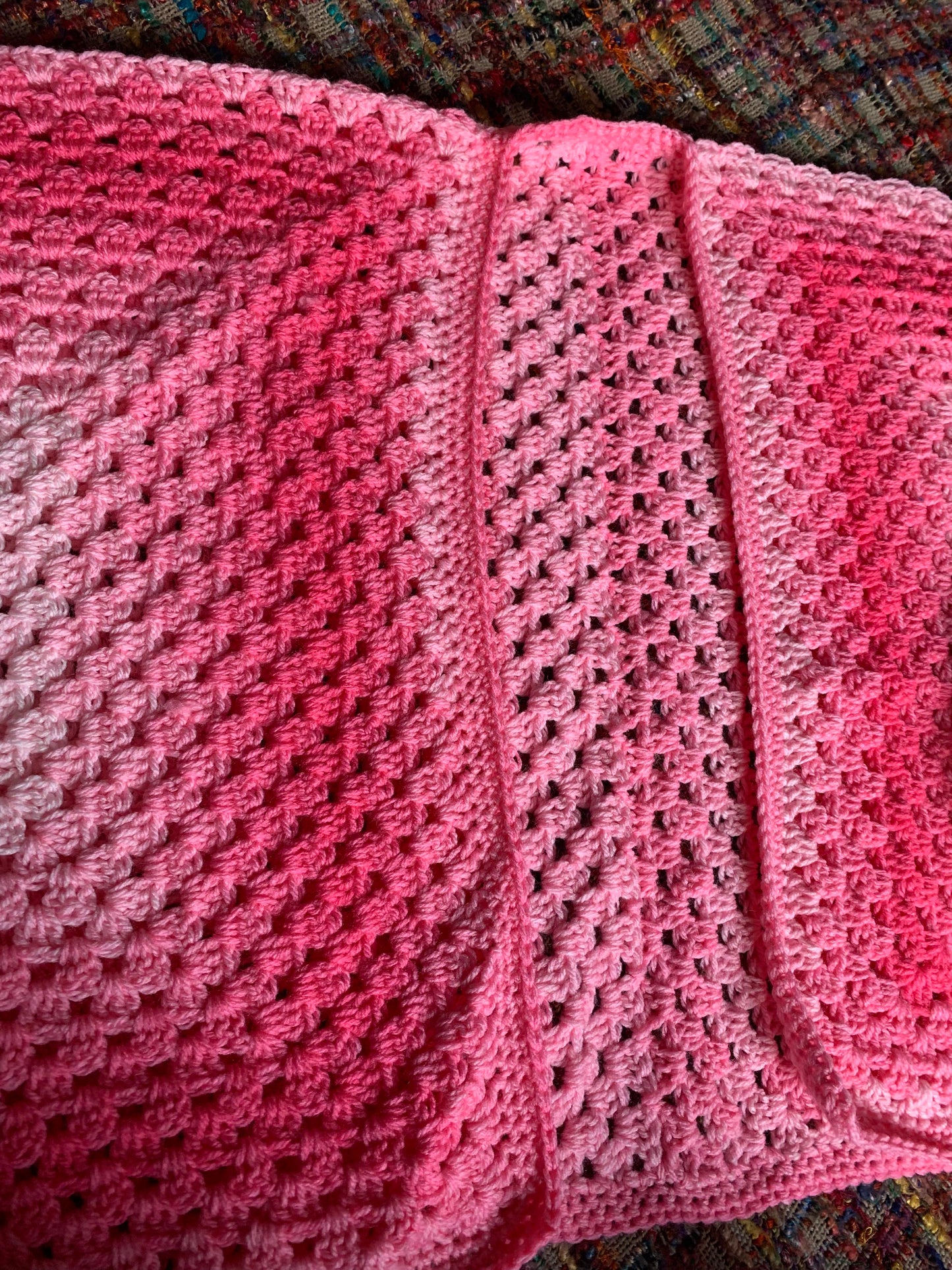 Palette of Pinks Gradient Hexagon Cardigan