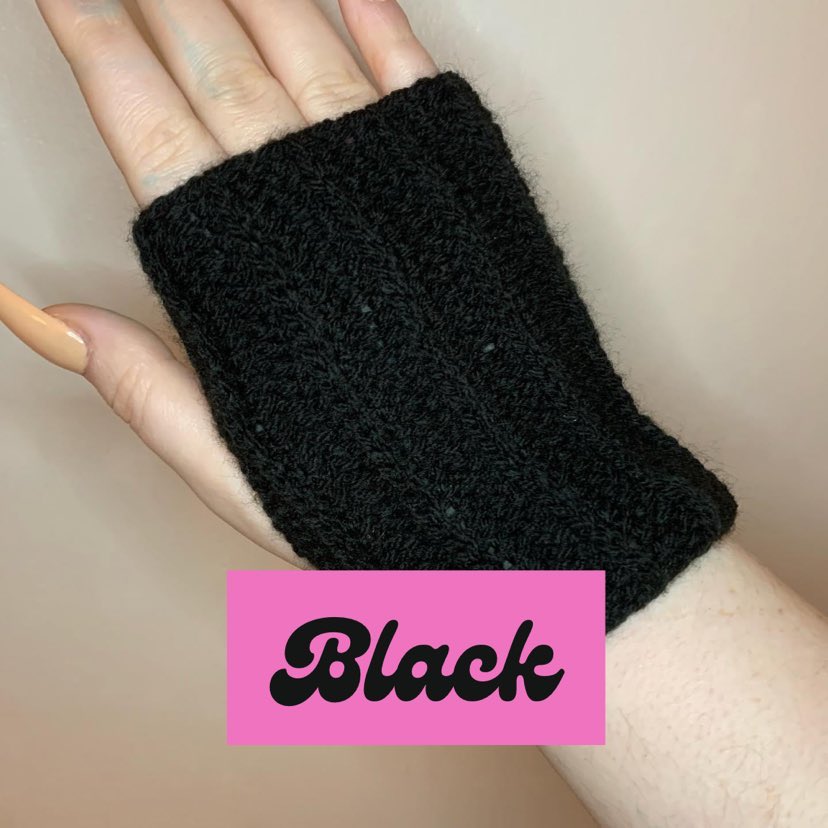 Wrist Warmers/Fingerless Gloves in Royal Ridge Rib Style