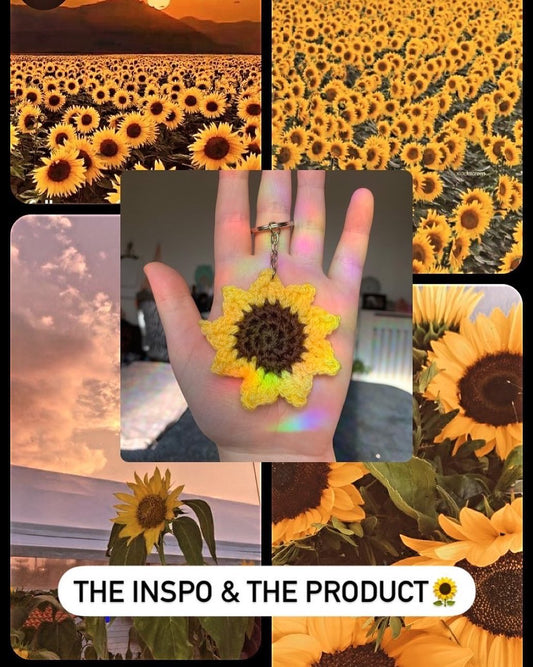 Sunflower Keychain