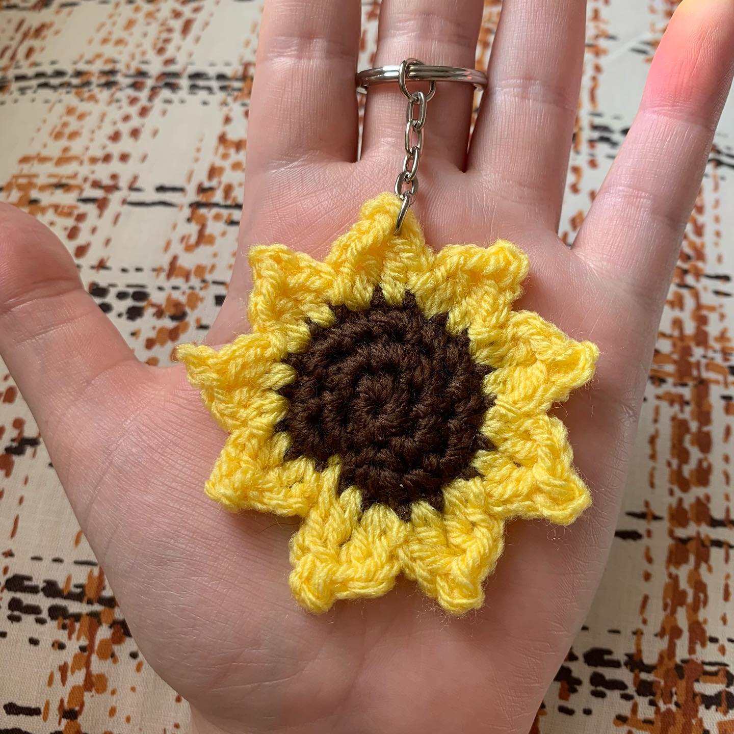 Sunflower Keychain