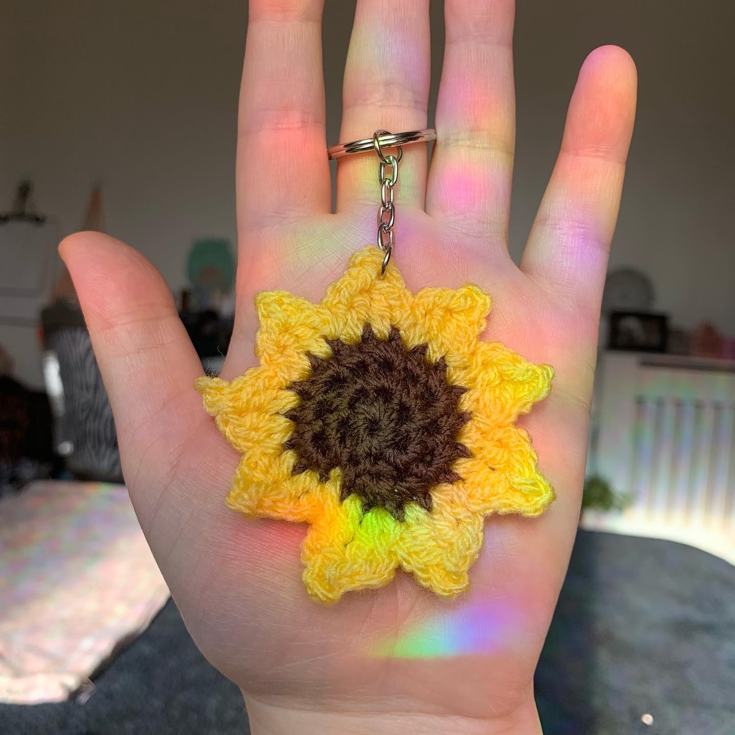 Sunflower Keychain